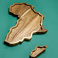 AFRIACA AND MADAGASCAR WOOD PLAT